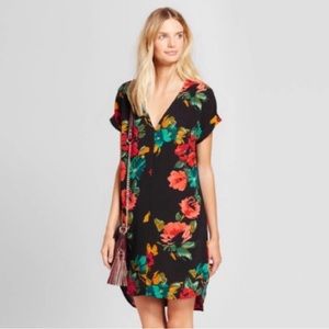 A New Day Target black floral colorful dress